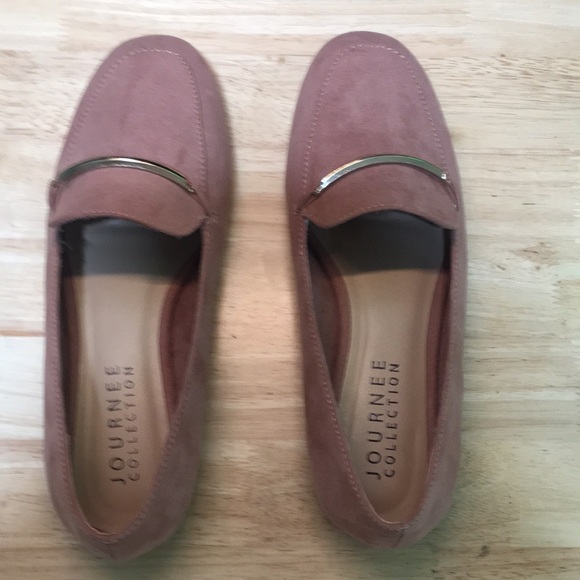 New WB Woman’s Journee Collection Elegant Pink Loafers - Picture 5 of 7